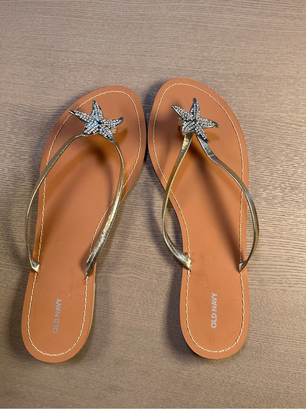 Gold Starfish Sandals